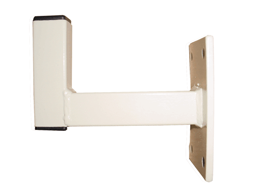 Standard wall mounting bracket, fixed height, none adjustable.